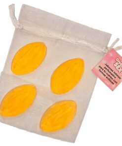 DIABLO PICANTE - 4 MINI VAGINA SHAPED SOAPS YELLOW