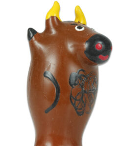 CONDOMERIE - HANDPAINTED NOVELTY CONDOMS BULL MODEL 1