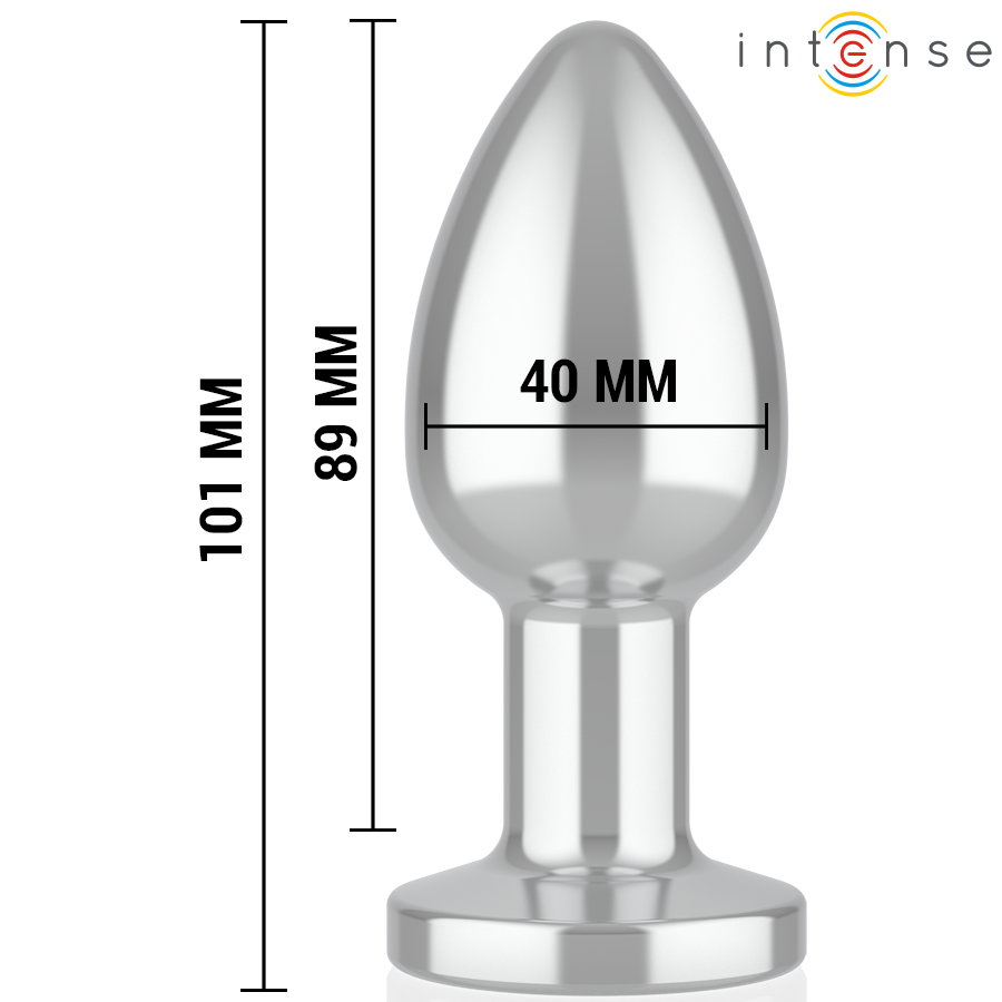 INTENSE - ANAL PLUG 10 VIBRATIONS METAL WITH REMOTE CONTROL L - Image 5