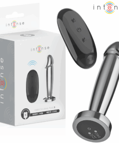 INTENSE - ANAL PLUG 10 VIBRATIONS METAL DILDO WITH REMOTE CONTROL S