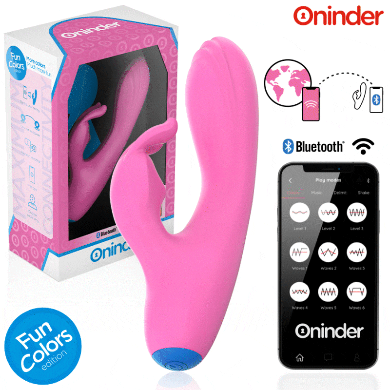 ONINDER CUTE - LOVE BUNNY VIBRATOR G-SPOT CLITORIS - FREE WORLDWIDE APP