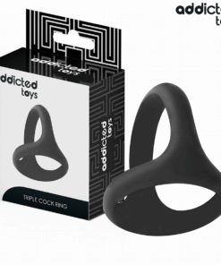 ADDICTED TOYS - THICK TRIPLE PENIS RING