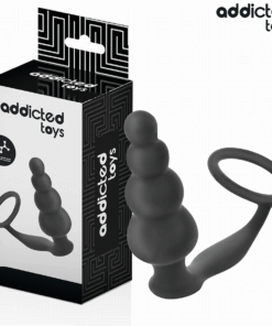 ADDICTED TOYS - ANAL PLUG WITH RING SILICONE MODEL 5