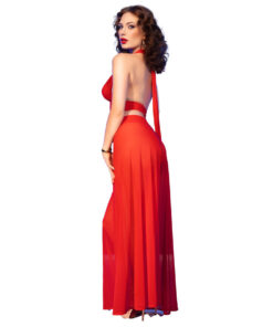 CHILIROSE - CR  4857 SET TOP Y PANTALONES ROJO TALLA S