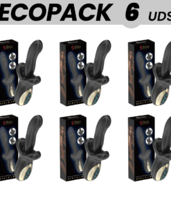 ECOPACKS 6 UNITS  - IBIZA POWERFUL VIBRATOR WITH THRUSTING AND BITING EFFECT