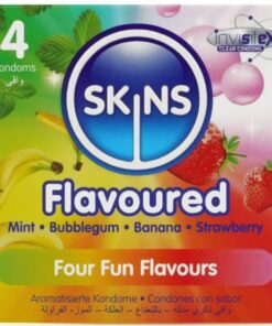 SKINS - MULTI FLAVORS PREMIUM CONDOMS PACK 4