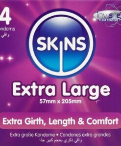 SKINS - EXTRA LARGE PREMIUM CONDOMS PACK 4