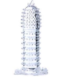 BAILE - PENIS SHEATH WITH TRANSPARENT STIMULATING POINTS 14 CM