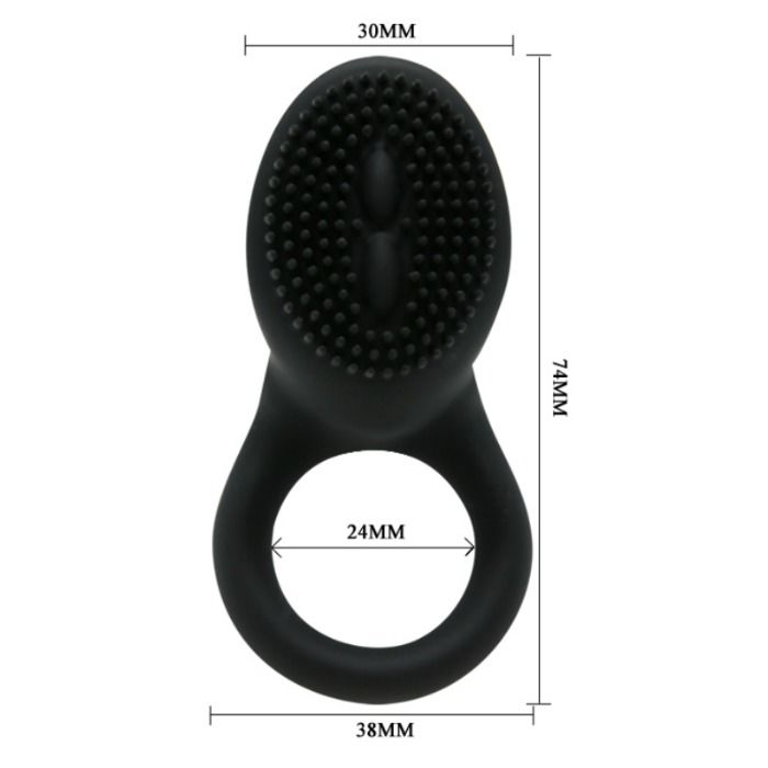 PRETTY LOVE - COBRA VIBRATOR RING BLACK - Image 5