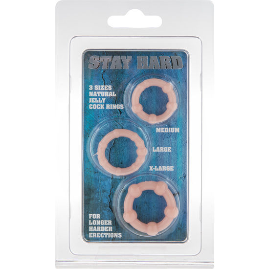 SEVEN CREATIONS - SET OF THREE SKIN PENIS RINGS - Image 2