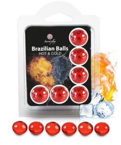 SECRETPLAY - SET 6 BRAZILIAN BALLS HOT AND COLD EFFECT
