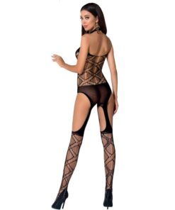 PASSION - WOMAN BS060 BODYSTOCKING NEGRO TALLA ÚNICA