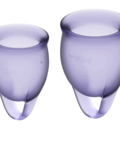 SATISFYER - FEEL CONFIDENT MENSTRUAL CUP PURPLE 15 + 20 ML