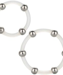 CALEXOTICS - STEEL BEADED SILICONE RING SET