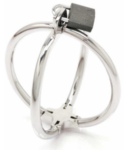 METAL HARD - CRISS CROSS HANDCUFF STAINLESS STEEL RESTRAINTS