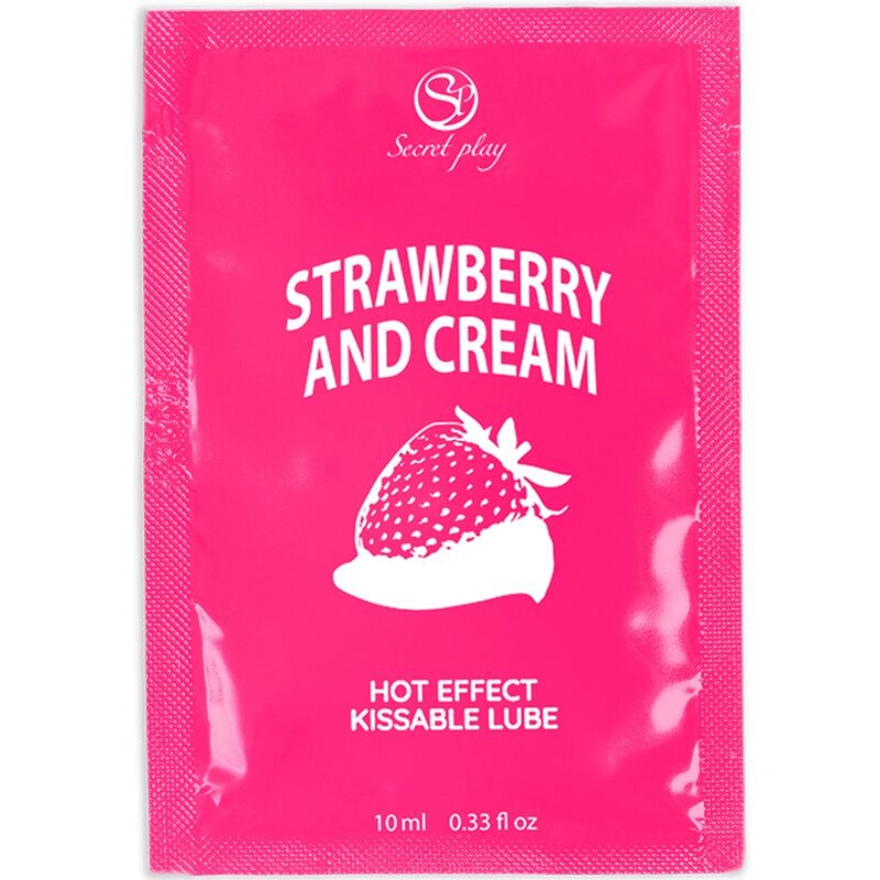 SECRETPLAY - SINGLE DOSE LUBRICANT STRAWBERRIES  CREAM 10 ML