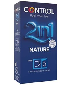 CONTROL - DUO NATURA 2-1 PRESERVATIVE + GEL 6 UNITS
