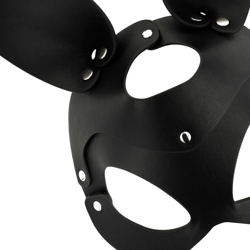 COQUETTE CHIC DESIRE - VEGAN LEATHER MASK WITH BUNNY EARS - Image 4