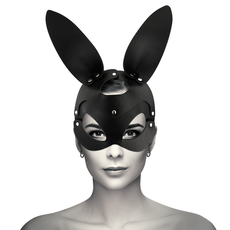 COQUETTE CHIC DESIRE - VEGAN LEATHER MASK WITH BUNNY EARS - Image 2